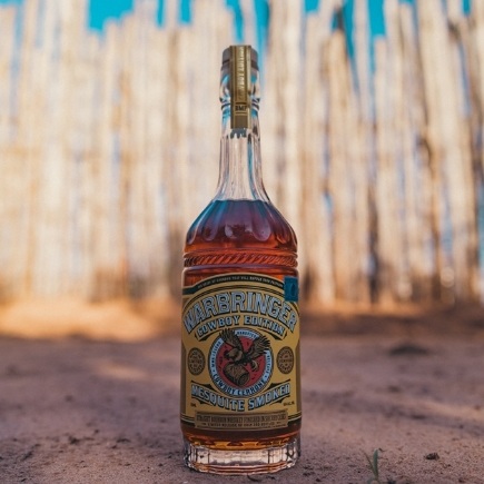 Sespe Creek Distillery Warbringer Cowboy Smoked Mesquite Bourbon bottle