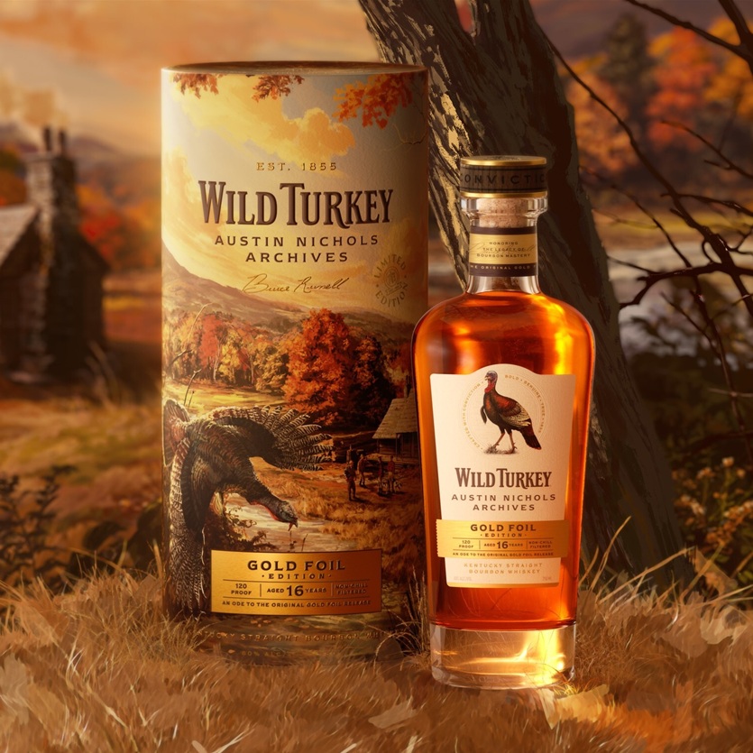 WildTurkey Austin Nichols Archives-Cannister and bottle