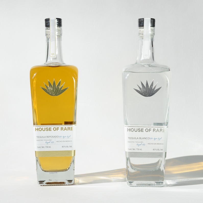 House of Rare Tequila bottles Reposado and Blanco