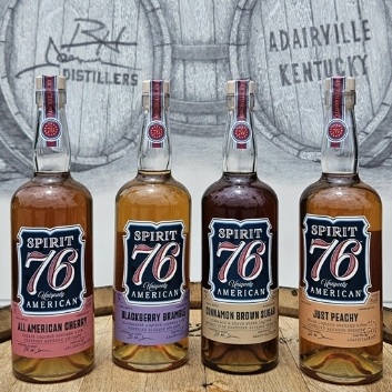 B. H. James Distillers Spirit 76 bottles