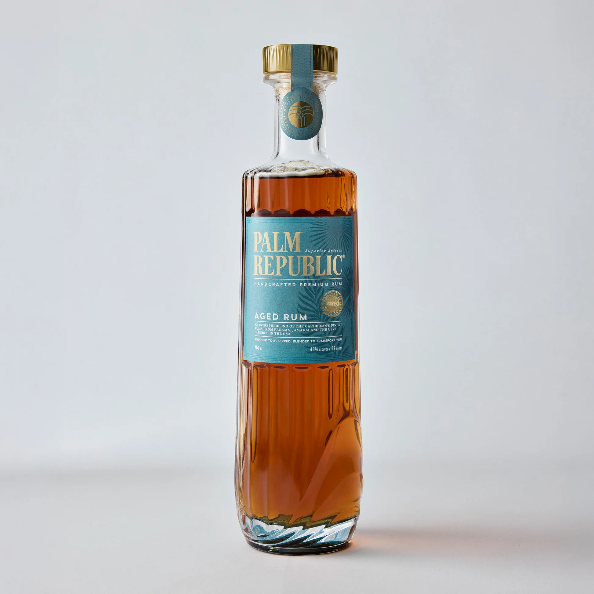 Palm Republic Rum bottle