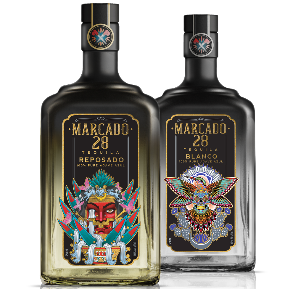 Marcado28 Tequila Bottles