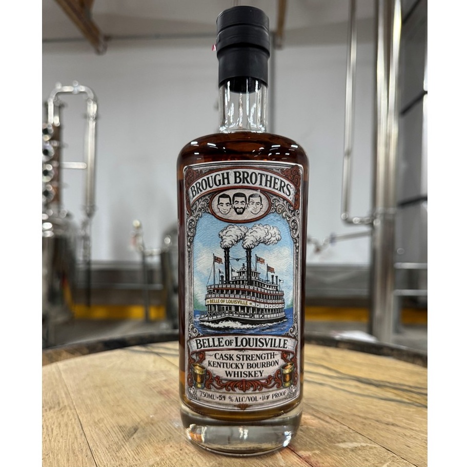 Brough Brothers Belle of Louisville Cask Strength bottle SQUARE
