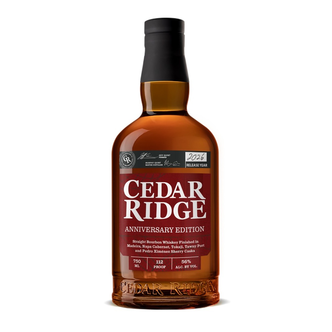 Cedar Ridge Anniversary Bourbon 2026 bottle SQUARE