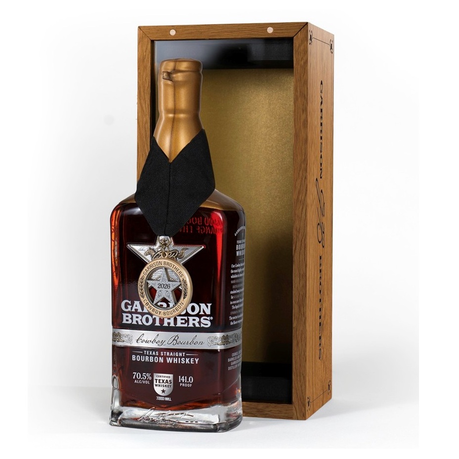 Garrison Brothers Cowboy Bourbon 2026 bottle with box