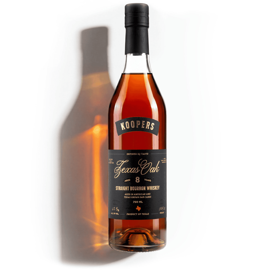 Koopers Whiskey Texas Oak Bourbon bottle