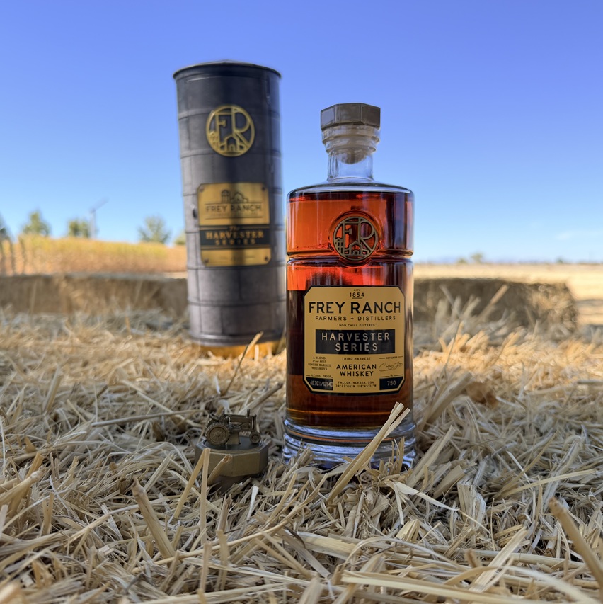 Frey Ranch Harvester Series Third Harvest in field