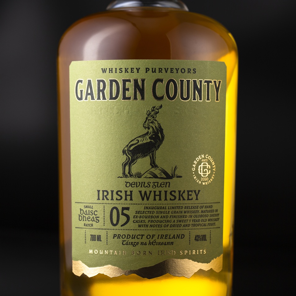 Garden County Irish Whiskey bottle