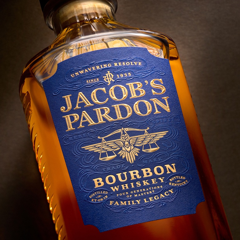 Jacob's Pardon bourbon bottle